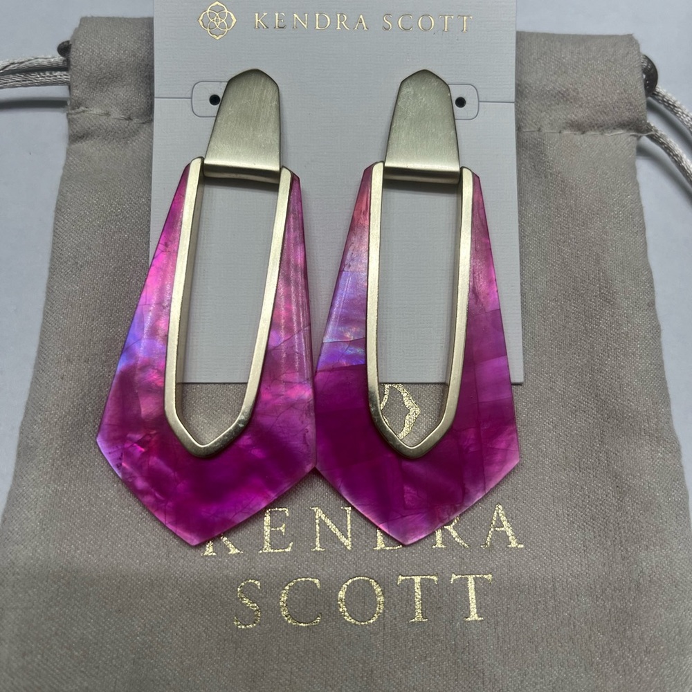 Kendra Scott Kiernan Gold Statement Earrings